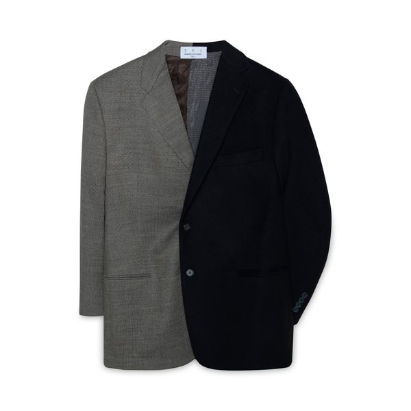 Two Way Blazer- Grey and Black