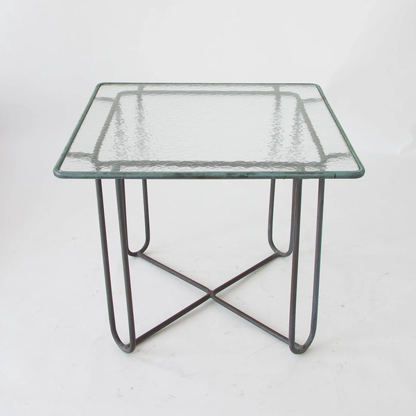 Bronze Patio Square Dining Table by Walter Lamb for Brown Jordan