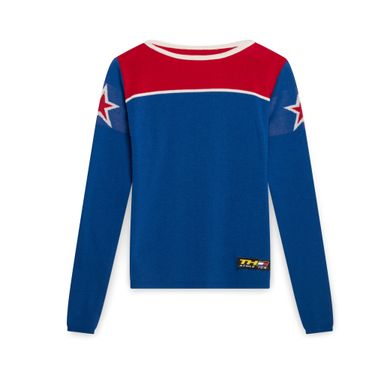 Tommy Hilfiger Signed Blue and Red Star Sweater