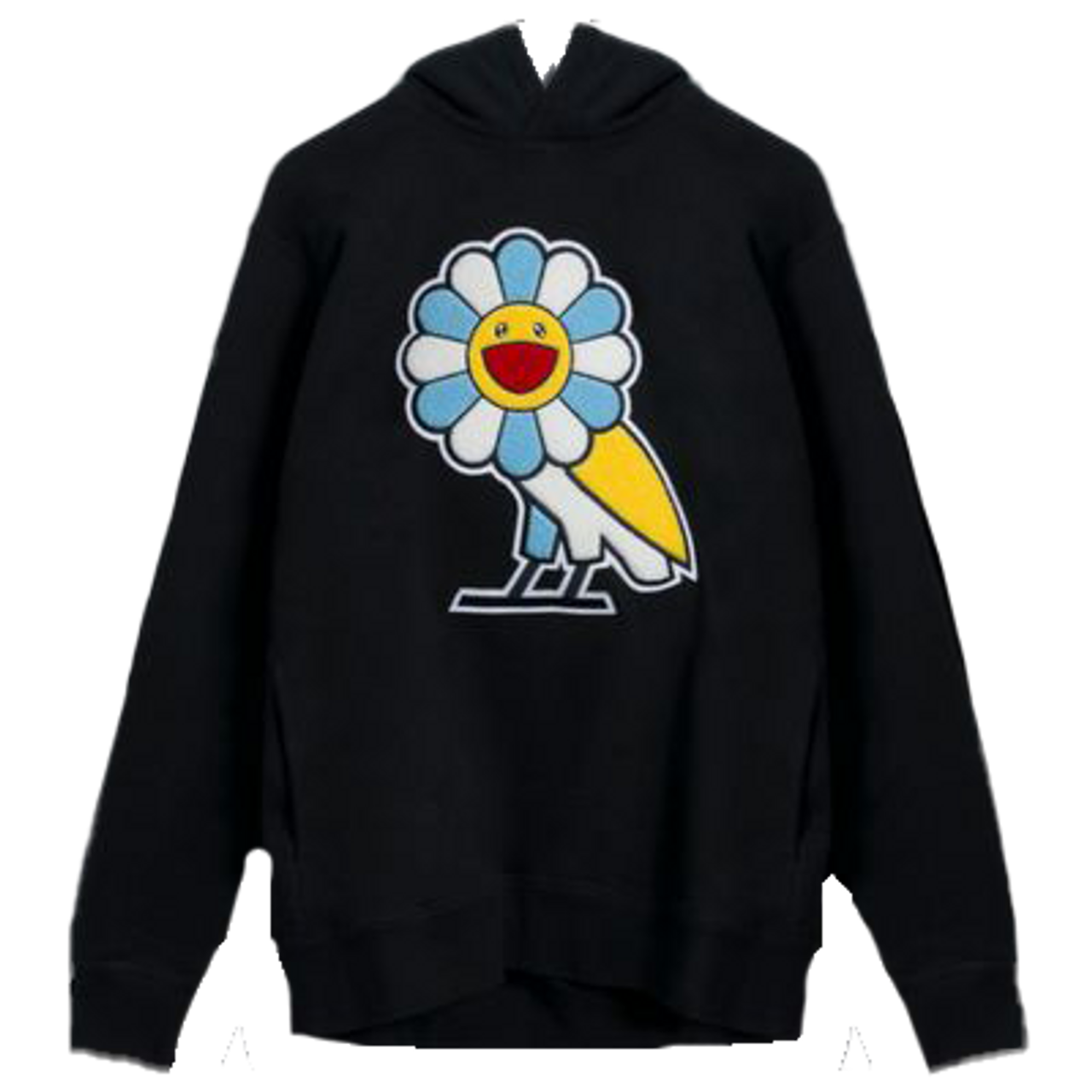 Takashi Murakami x OVO Black Hoodie by Joy Claire Basic.Space