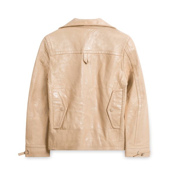 Coach Patent Leather Fireman Jacket - Sand