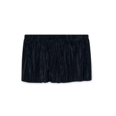 Black Satin Micro Skirt