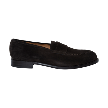 Morjas Brown Suede Penny Loafer