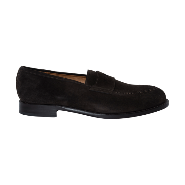 Morjas Brown Suede Penny Loafer