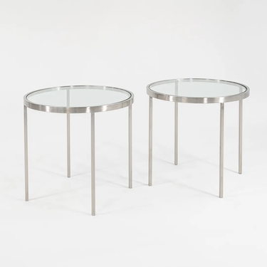 Side Table in Solid Stainless Steel by Gratz Industries, 2021