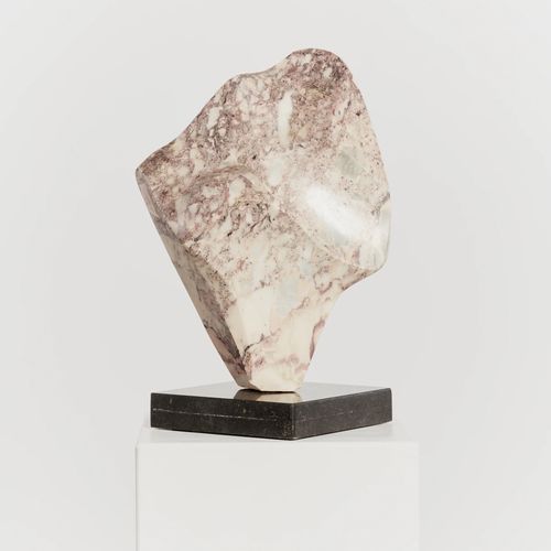 Large Marble Biomorphic Sculpture on Granite Base