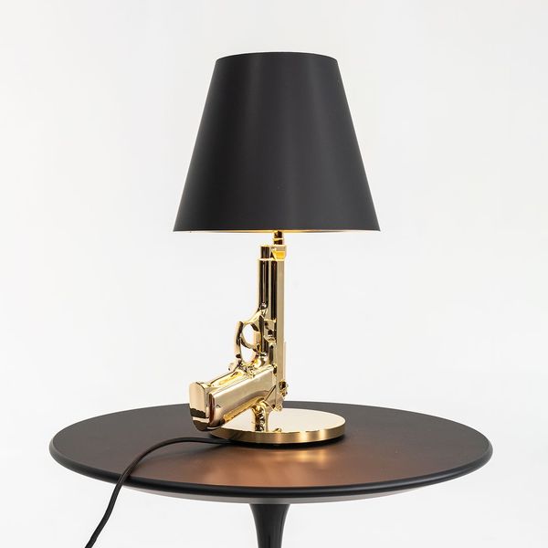 Gun Bedside Lamp in 18k Gold by Philippe Starck for Flos, 2021