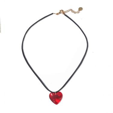 Gemini Jewels Mimi Glass Heart Necklace
