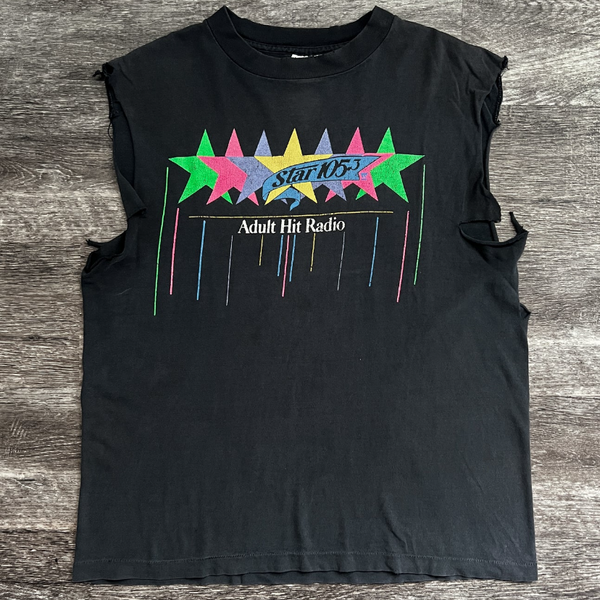 1990s Adult Hit Radio Cut-Off Single Stitch Tee