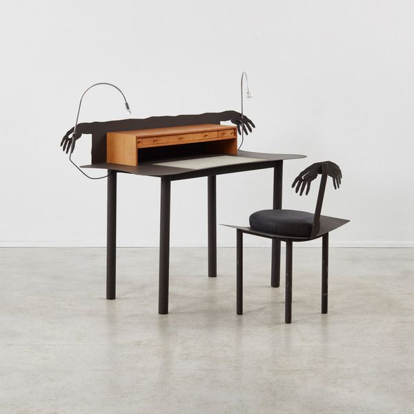 Andrés Nagel Entremanos Desk and Chair Akaba, Spain, 1988