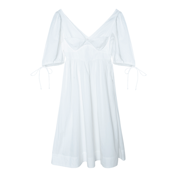 For Love & Lemons White Puff Sleeve Dress