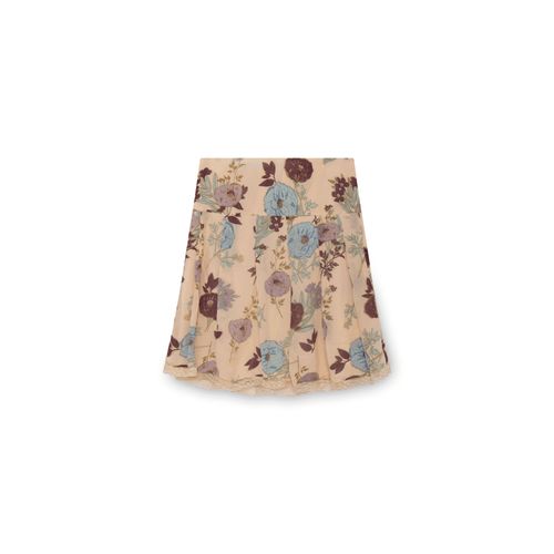 Angie Cream Floral Midi Skirt