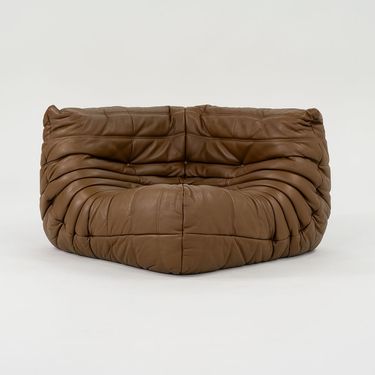 Togo Corner Seat in Kyoto Bronze Leather by Michel Ducaroy for Ligne Roset, 2023