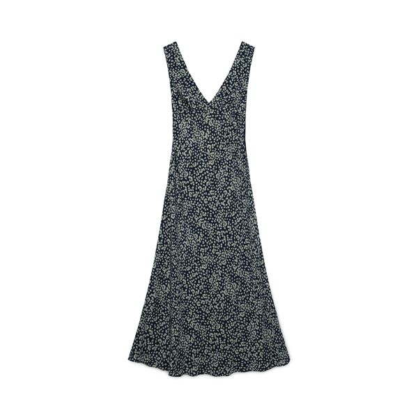 Matteau Plunge Midnight Daisy Slip Dress