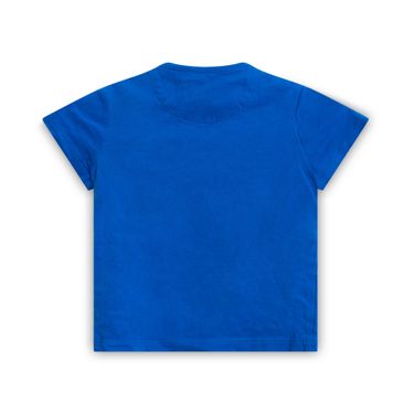 Blue T-Shirt with Patchwork Pocket