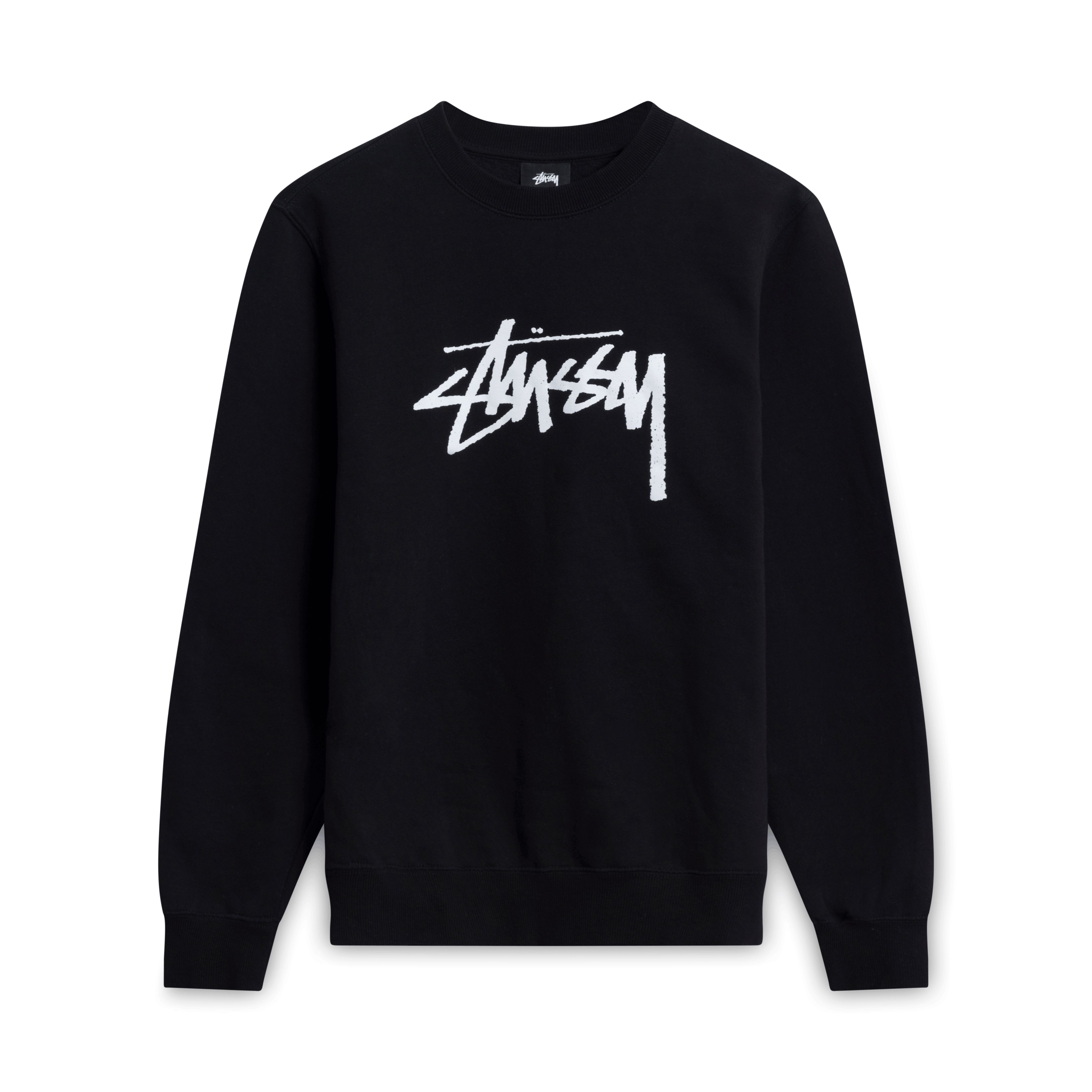 NWT Stussy Inside Out deals Crewneck Sweater Black Size Medium