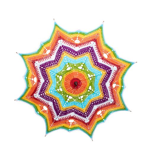 Lord von Schmitt Crochet Rainbow Stars Parasol