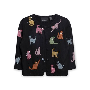 Michael Simon Beaded Animal Sweater