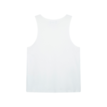 Represent White Ribbed Tank Top