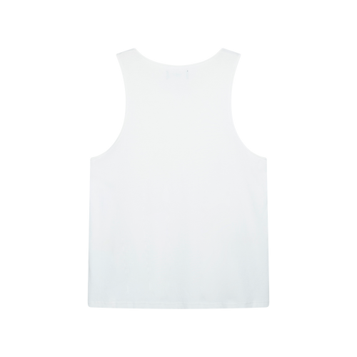 Represent White Ribbed Tank Top