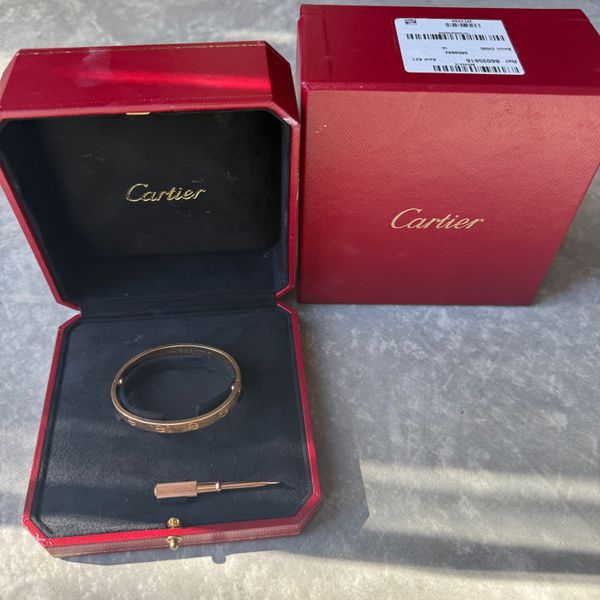 Cartier 18k Yellow Gold LOVE Bracelet, Classic Model, sz 16