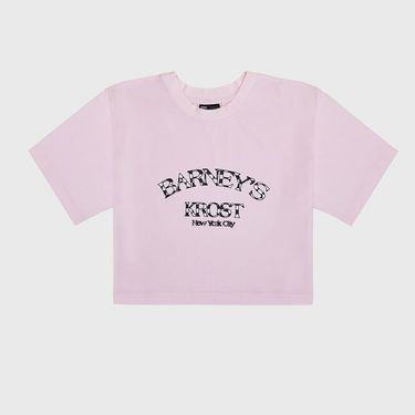 KROST x Barneys Logo Crop Tee- Cherry Blossom