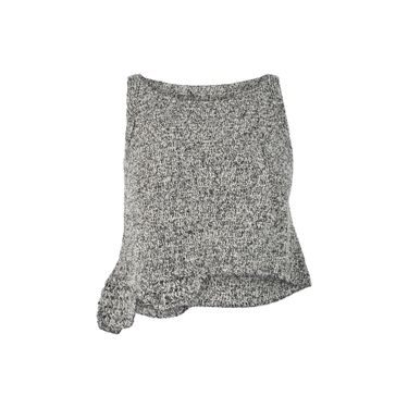 Vintage Sleeveless Knit Crop Top 