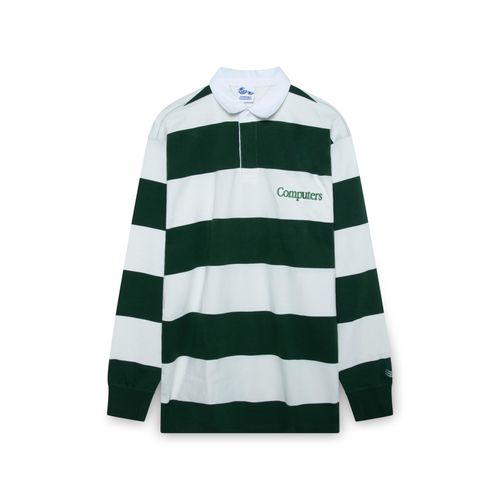 Computers Rugby Shirt- White/Green
