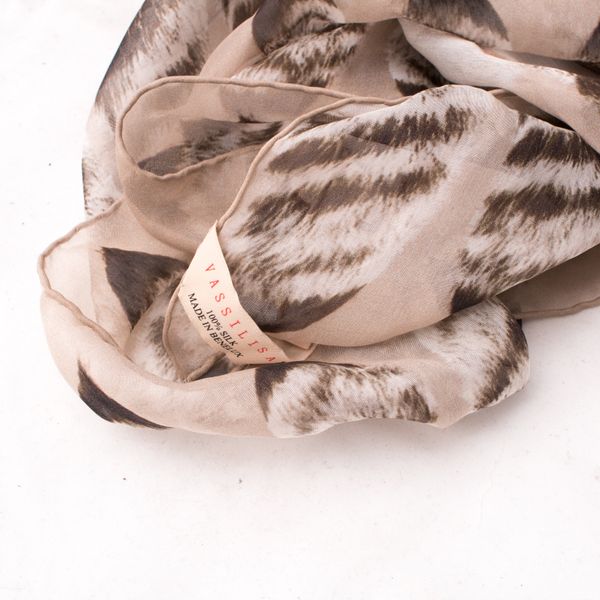 Vassilisa Tails Print Scarf