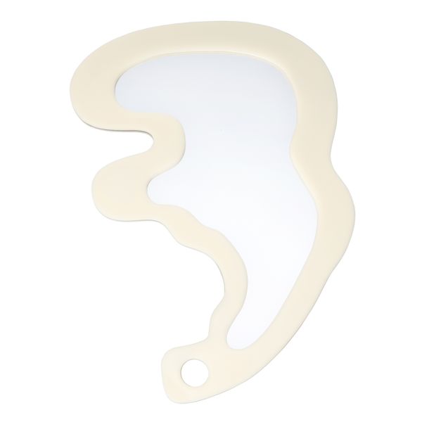 01 Curve Hand Mirror in Bone