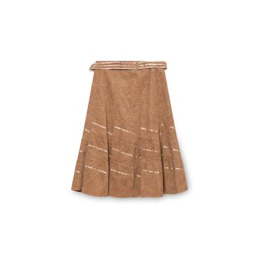 Vintage Paisley Corduroy Skirt