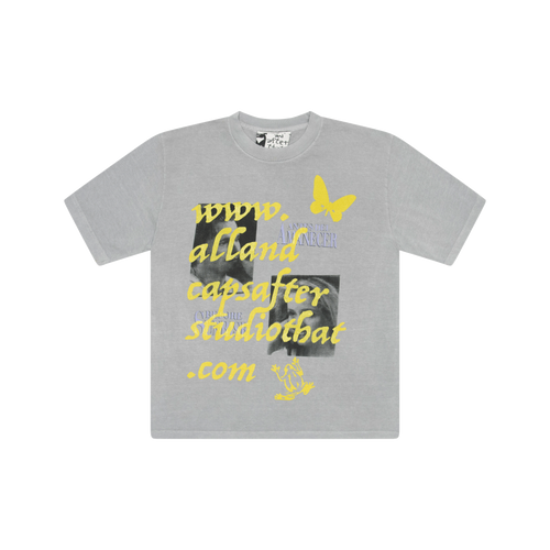 And After That x All Caps Studio Grey/Yellow Antes Del Amanecer Tee