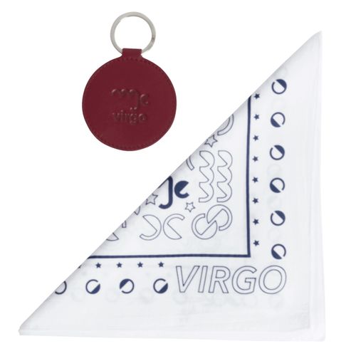 DOOZ Virgo Bandana + Keychain Set in White