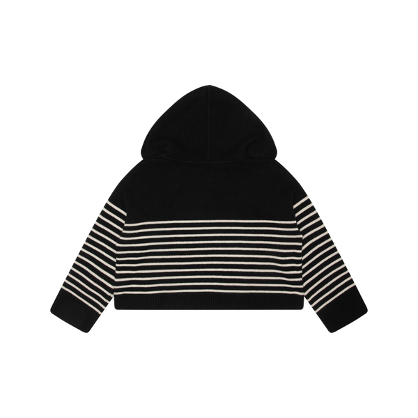 Khaite Cruz Striped Cashmere Hoodie