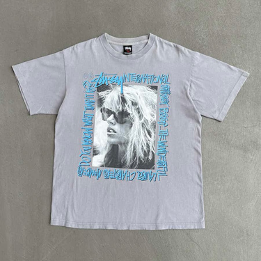 Vintage Stussy Increase The Peace Rap Tee Shirt big print