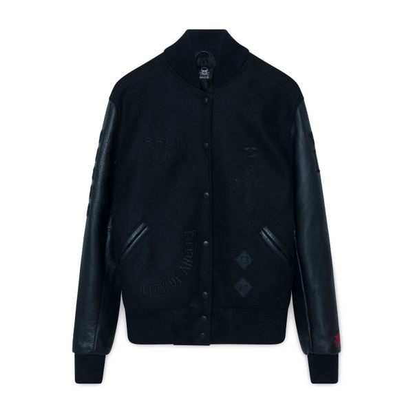 SSUR NY Rabid Dog Black Varsity Jacket