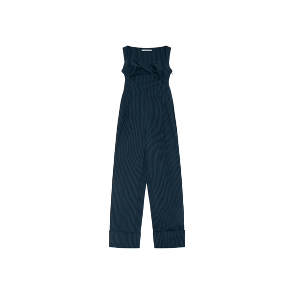 Alessandra Rich Navy Bustier Jumpsuit