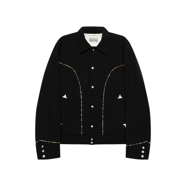 Wacko Maria The Guilty Parties Black Cheetah Trim Jacket