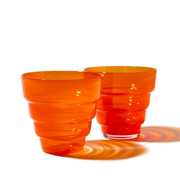 Chroma Stack Glass - Orange