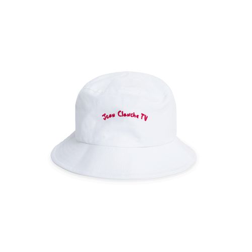"Rap" White Painter Bucket Hat