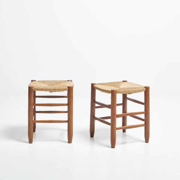 Rush Stool by Charlotte Perriand, 1960