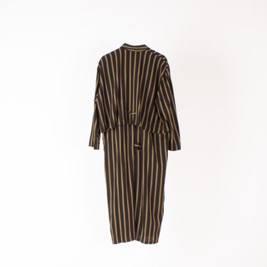 Vintage Jackpot Striped Overcoat