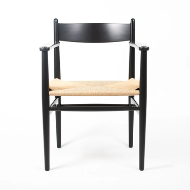 Black and Tan Dining Chair by Hans Wegner for Carl Hansen, 2020