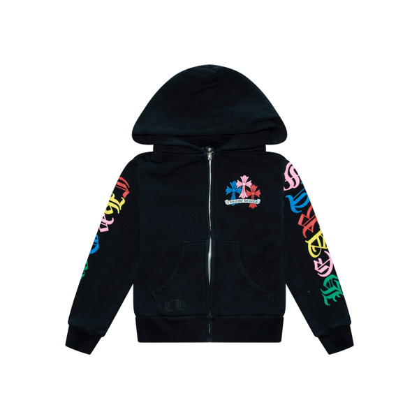 Chrome Hearts Children's Multicolor Cross Zip Up Hoodie