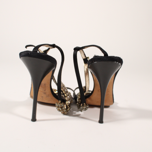 Roberto Cavalli Snake Embellished Heels