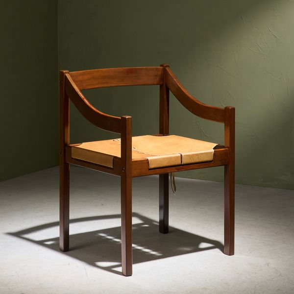 Arm Chair with Original Leather Upholstery for Jean Gillon, for Italma Brazil 1960s