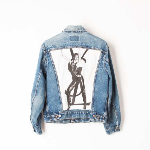 Customized Levi's Trucker Jacket with YSL Patch