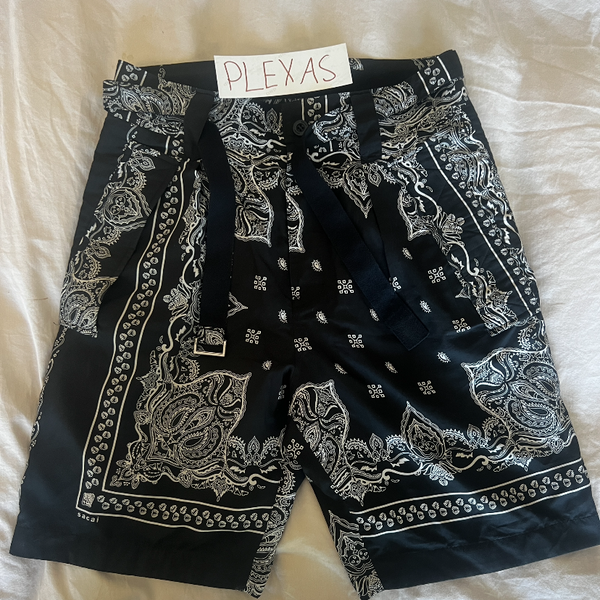 Sacai Bandana Print Shorts