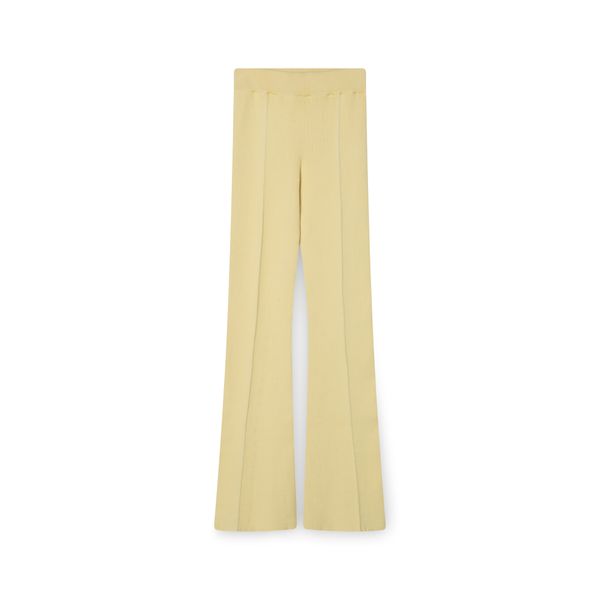 Aeron Egon Ribbed Flare Pants in Vanilla