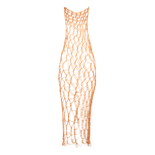 Net Dress - Orange